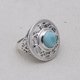 Natural Mexican Turquoise Silver Ring