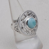 Natural Mexican Turquoise Silver Ring