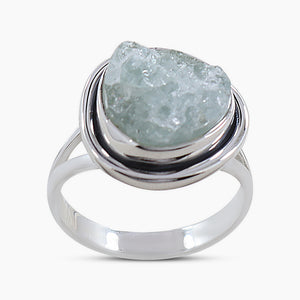 January Birthstone Rose Quartz Silver Rings