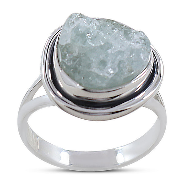 January Birthstone Rose Quartz Silver Rings