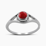 Natural Peridot Silver Rings