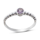 Amethyst Gemstone Sterling Silver Ring Jewelry