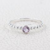 Amethyst Gemstone Sterling Silver Ring Jewelry