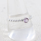 Amethyst Gemstone Sterling Silver Ring Jewelry