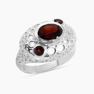 Natural Amethyst 925 Sterling Silver Ring