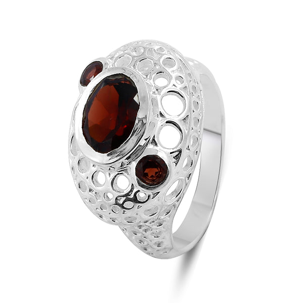 Natural Amethyst 925 Sterling Silver Ring