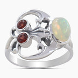 Larimar and Blue Topaz Silver Rings