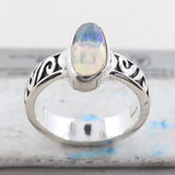 925 Sterling Silver Ethiopian Opal Rings