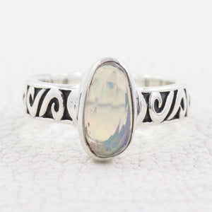 925 Sterling Silver Ethiopian Opal Rings