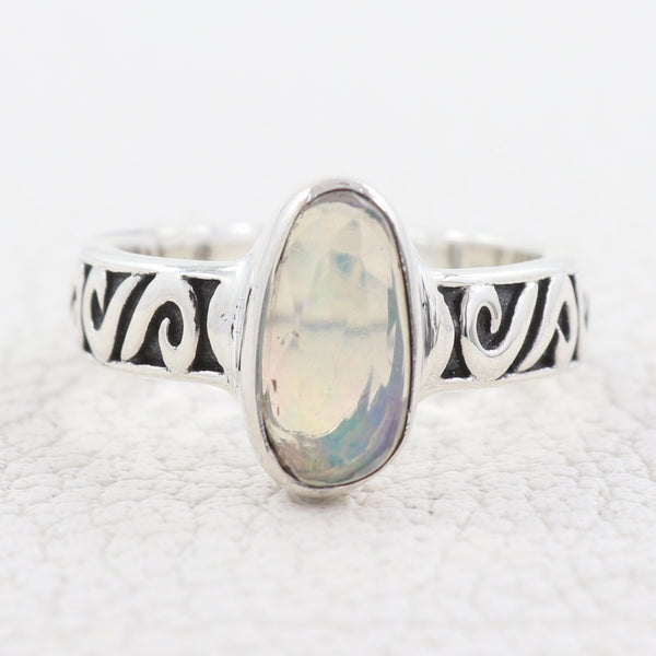 925 Sterling Silver Ethiopian Opal Rings