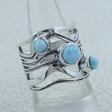 Larimar Silver Ring