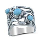 Larimar Silver Ring