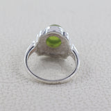 Idocrase Cabochon Gemstone Designer 925 Silver Ring