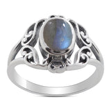 Gorgeous Labradorite Sterling Silver Designer Rings