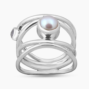 925 Sterling Silver Pearl Rings