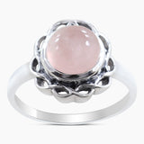 Black Onyx Silver Designer Rings