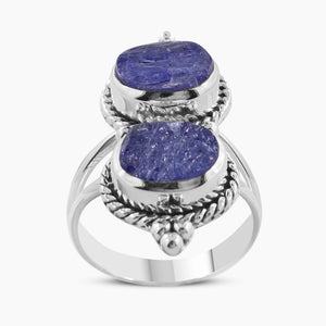 Raw Aquamarine 925 Sterling Silver Handmade Rings