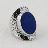 Lapis Lazuli 925 Sterling Silver Designer Ring