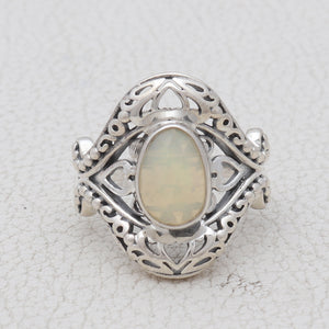 925 Sterling Silver Ethiopian Opal Rings