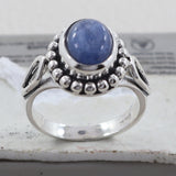 Natural Kyanite Silver Ring