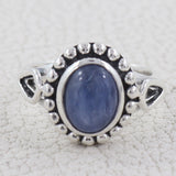 Natural Kyanite Silver Ring