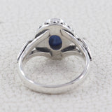 Natural Kyanite Silver Ring