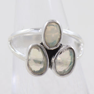 Ethiopian Opal Silver Rings