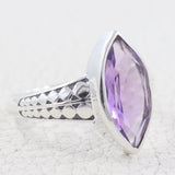 Beautiful Amethyst Silver Ring