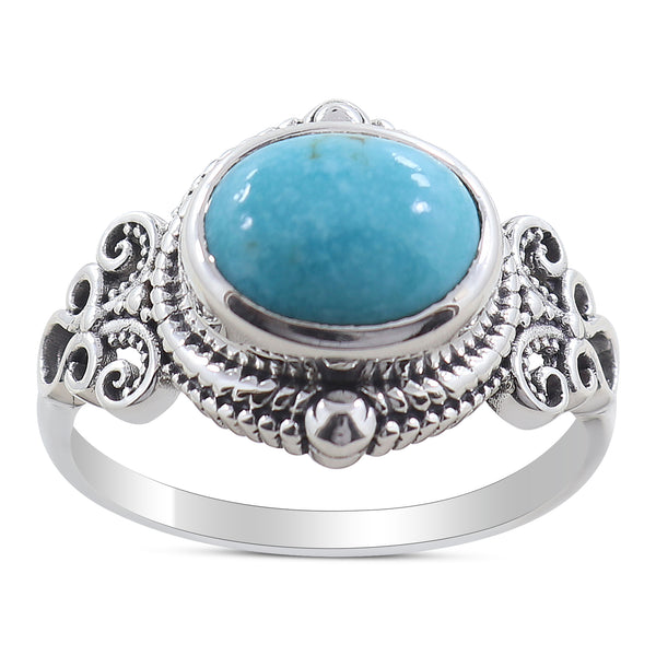 Mexican Turquoise Sterling Silver Rings
