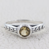 Citrine Silver Ring