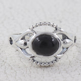 Black Onyx Gemstone Designer Silver Ring