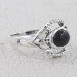 Black Onyx Gemstone Designer Silver Ring