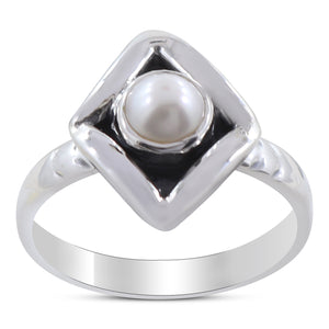 Natural Pearl 925 Sterling Silver Rings