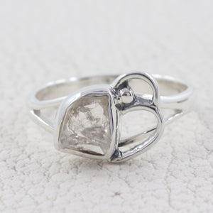 925 Sterling Silver Herkimer Quartz Rings