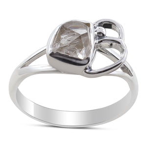 925 Sterling Silver Herkimer Quartz Rings