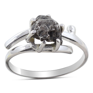 Meteorite Silver Rings