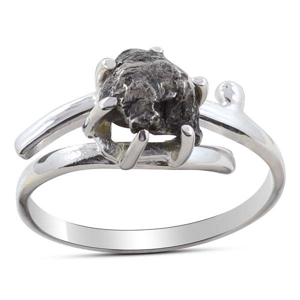 Meteorite Silver Rings