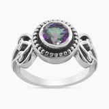Garnet Silver Rings