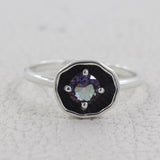 Mystic Quartz Silver Ring