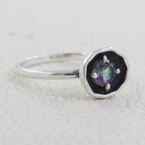 Mystic Quartz Silver Ring