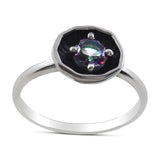 Mystic Quartz Silver Ring