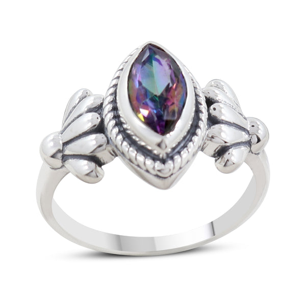 Mystic Quartz Silver Ring