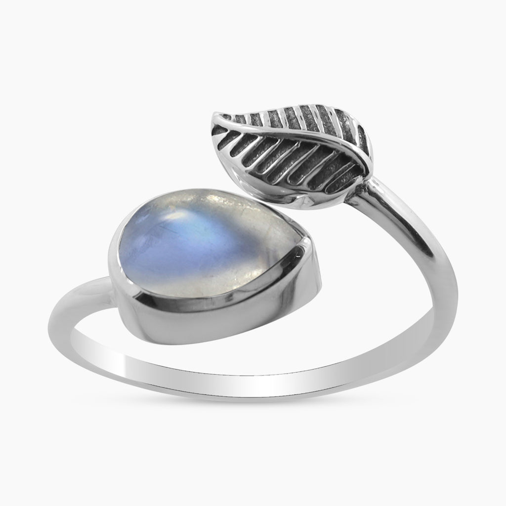 Rainbow Moonstone 925 Silver Rings