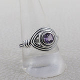 Designer Ring 925 Sterling Silver With Natural Amethyst