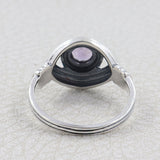 Designer Ring 925 Sterling Silver With Natural Amethyst