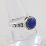 Natural Rainbow Moonstone Silver Ring