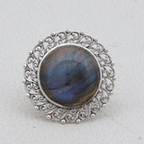 Labradorite Silver Ring