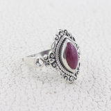 Charoite Silver Ring