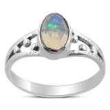 Natural Ethiopian Opal - 925 Sterling Silver Handmade Ring