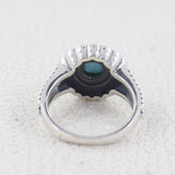 Natural Larimar Silver Ring